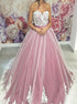 Sweetheart Ball Gown Appliques Tulle Prom Dress LBQ3982